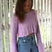 The Willow Crop Sweater pattern 