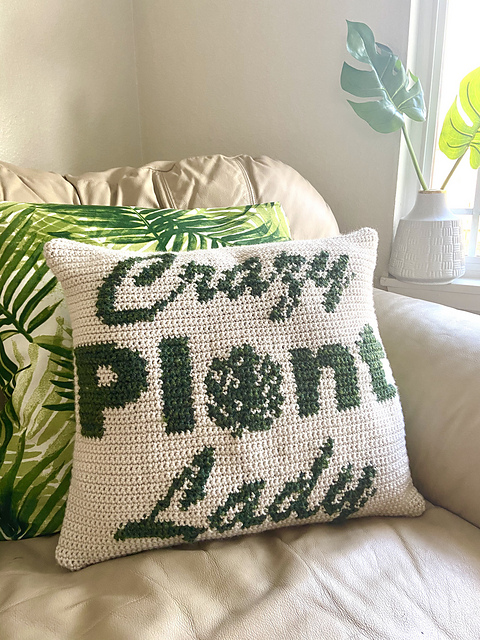 plant throw pillow