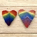 No sew stuffed Mitred Heart pattern 