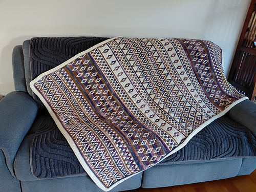 Blushing Diamonds Throw