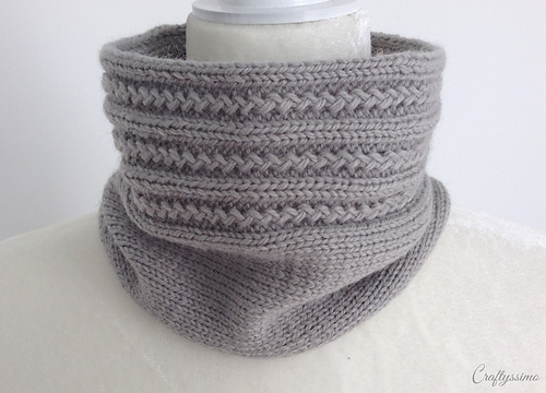 Zigzag ribbmønster-sjal - Tatiana Madan