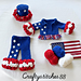 Baby Ruffled 4th Of July Set pattern 