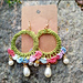 Flower (pearl) earrings pattern 