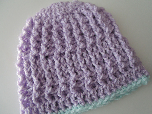 Pastel Winter Newborn Hat photo 1
