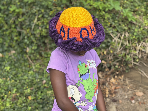 Aloha Crochet Ruffle Hat
