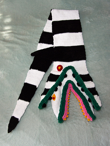 Beetlejuice SandWorm Big Scarf - Irina Klucenko
