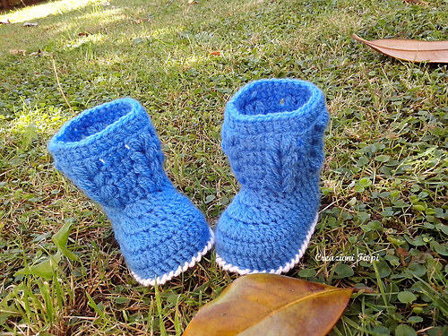 Flue booties baby - Fiorella Pittalà