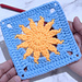 Sun Granny Square pattern