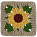 Sunflower Granny Square pattern