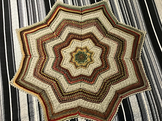 Calling this completed, though I stopped with 9 rows left and just did the edging. It is already 50” inches wide!