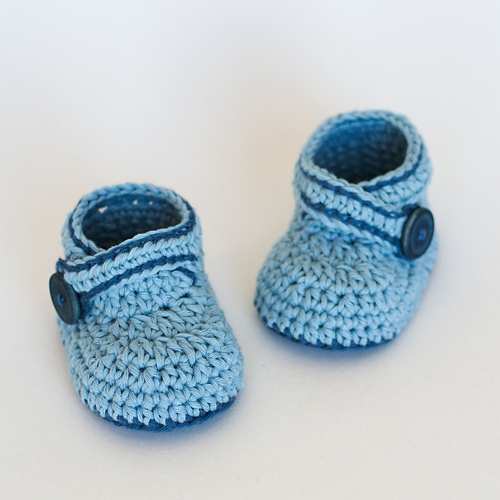 Crochet Baby Booties - Blue Whale photo 4
