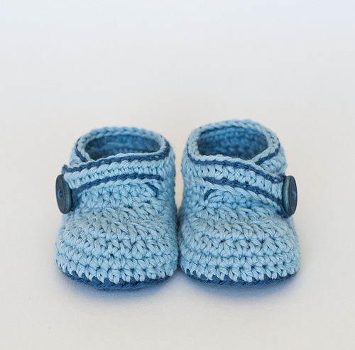 Crochet Baby Booties - Blue Whale photo 9