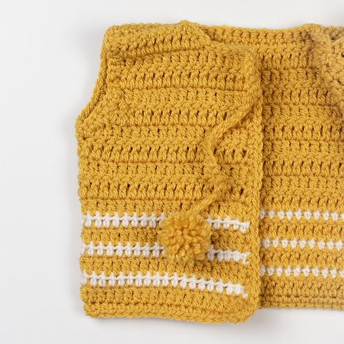 Ravelry Pom Pom Baby Cardigan pattern by Croby Patterns Doroteja