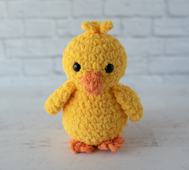 85 Free Crochet Farm Animals Patterns 47 Buttercup Plush Chick Free Crochet Pattern