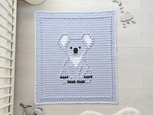 Bobbly Koala Baby Blanket