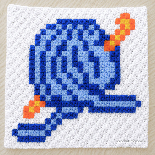 C2C Yarn Ball & Crochet Hook