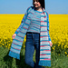 Stained Glass Scarf pattern 
