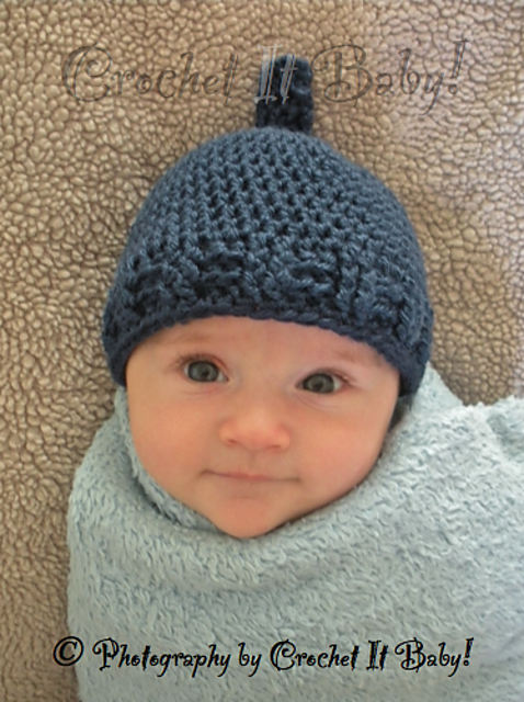 Ravelry: Boy Blue Pixie Hat pattern by Crochet It Baby