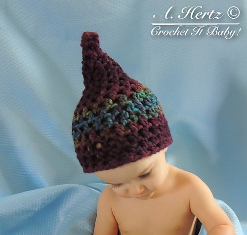 Ravelry: Crochet Netted Pixie Hat pattern by Crochet It Baby