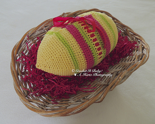 Ravelry: Easter Egg Gift Basket pattern by Crochet It Baby