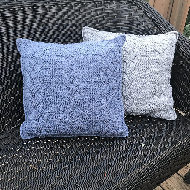 braided throw pillow