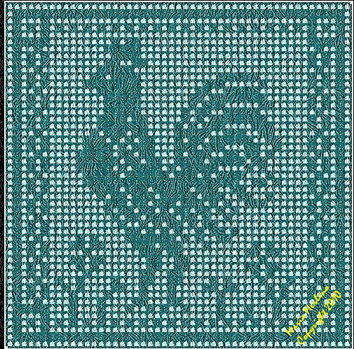 Ravelry: Rooster in Plain Filet Stitch pattern by Maria Merlino