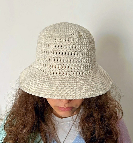 Wide Brim Crochet Sun Hat