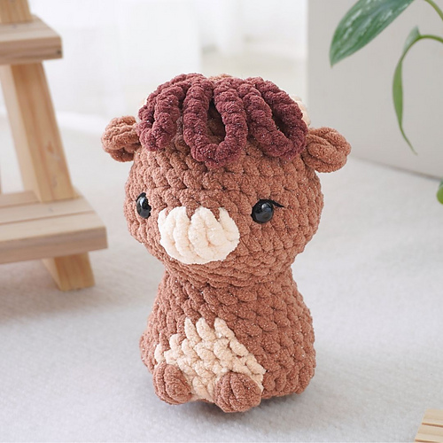 Høylandkveg Amigurumi - Jeff Ratlis