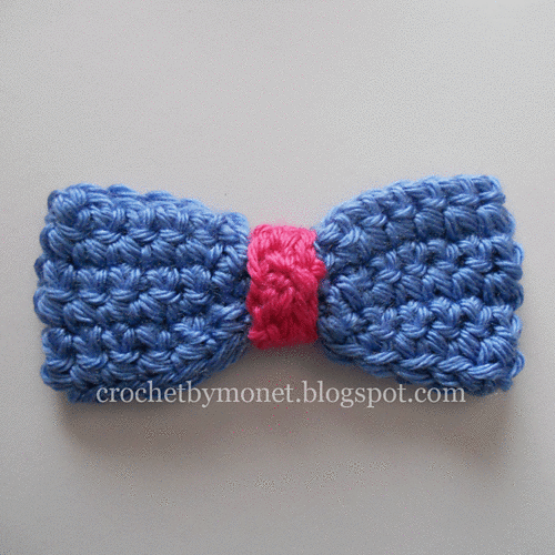 Crochet Hair Bow photo 1