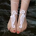 Barefoot Sandals Seahorse pattern 
