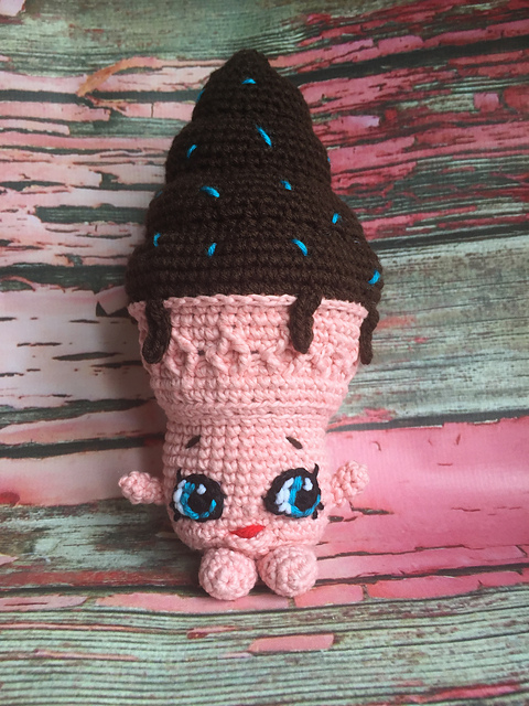 Ravelry: Ice Cream Dream Shopkins - Ice Cream Cone pattern by Jen Smith