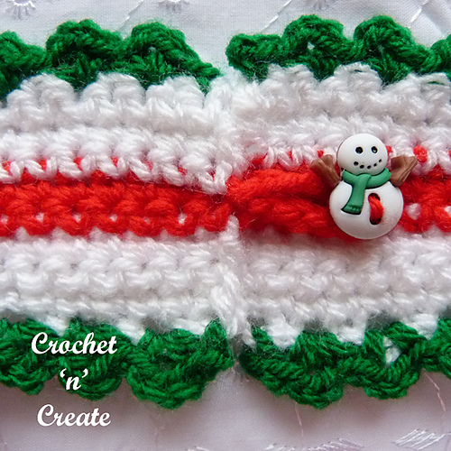 Ravelry Christmas Cake Frill pattern by Crochet 'n' Create