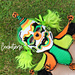 Vintage Clown Mask and Collar pattern 