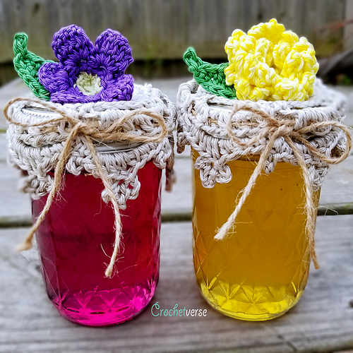 Ravelry Jelly Jar Doily Topper pattern by Stephanie Pokorny