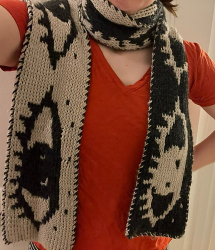 か*ご様 Osmanthus Motif Knitted Scarf か*ご様 Osmanthus Motif Knitted Scarf - メルカリ