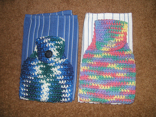 crochet kitchen towel toppers