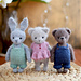 Cat, Bunny and Bear pattern