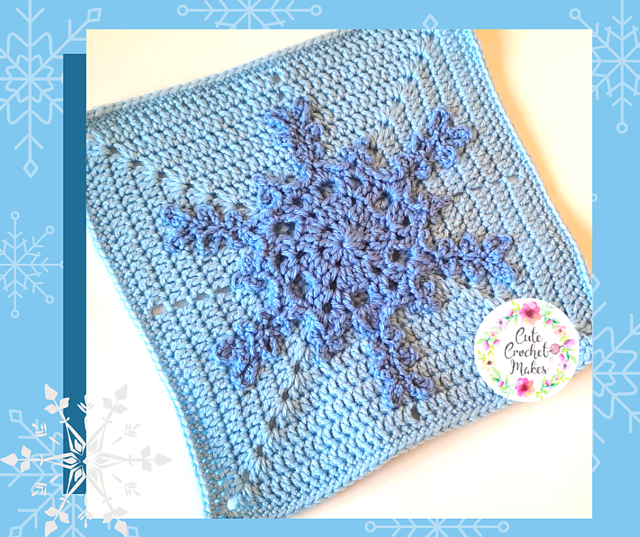 Ravelry: Blue Snowflake Square pattern by Lisa Hooper