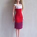 #0063 Gold Glitter Dress pattern 