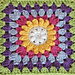 Flower Center Granny Square pattern 