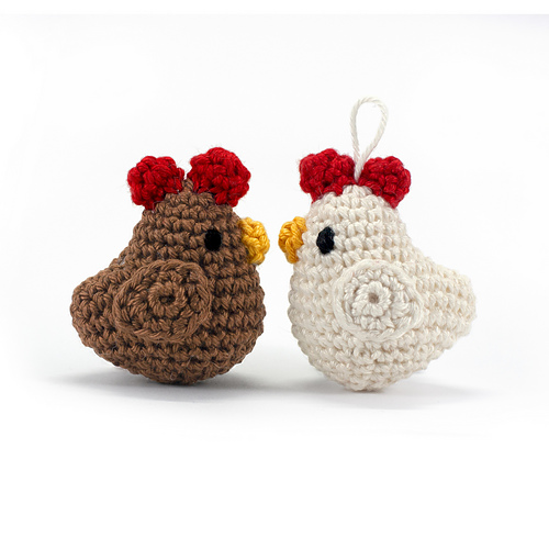 Chicken Amigurumi keychain