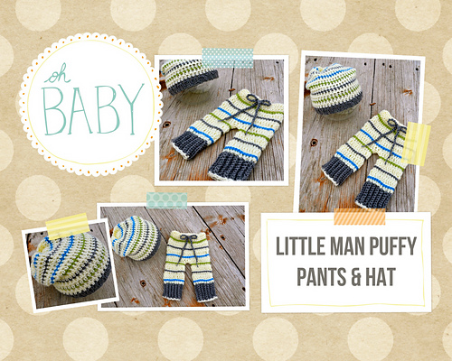 Little Man puffy pants and Hat photo 5