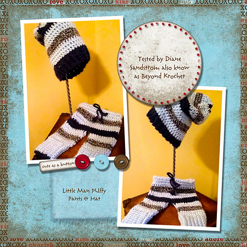 Little Man puffy pants and Hat photo 4