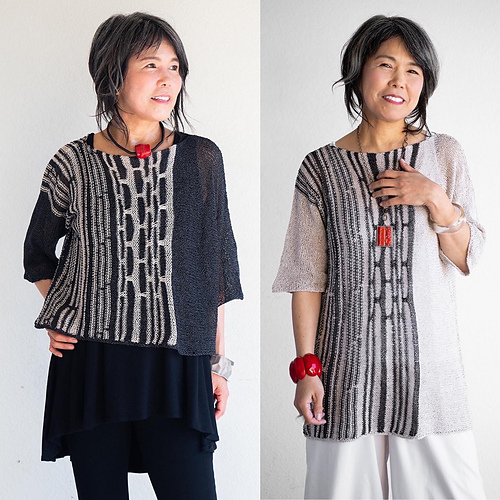 ワンピース Bamboo Basket Pattern Knitted Dress 1_medium.JPG
