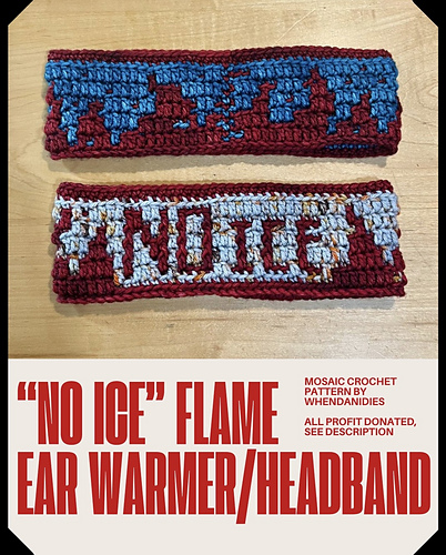 "NO ICE" Flame Ear Warmer / Headband