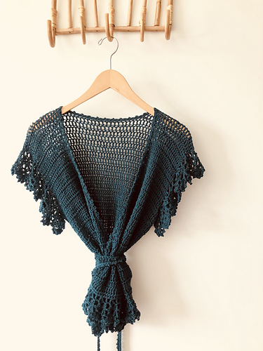 Birds of May Peplum Wrap