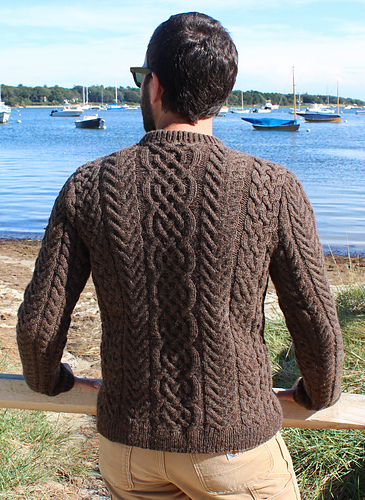 Menns Aran-genser - Isle of Yarn Knitwear