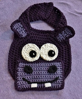 Ravelry: Happy Hippo Drool Spit Bib pattern by Darleen Hopkins