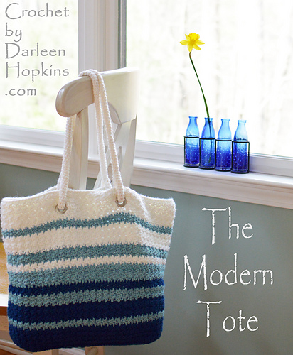 Moderne Tote-veske - Crochet by Darleen Hopkins