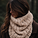 The Snowfall Cowl pattern 